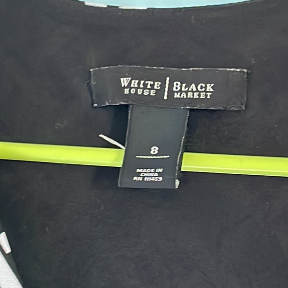 White House Black Market size 8 basket weave pattern dress - Picture 4 of 7